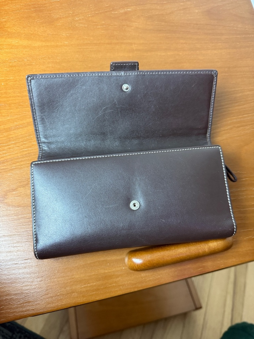 Vintage Coach Y2K soho trifold leather wallet stitch detail silver buckle - Picture 15 of 16